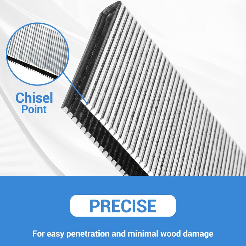 meite 18 Gauge 1/4-Inch Narrow Crown Staples, 5/8-Inch Length Heavy Duty Galvanized Upholstery Staples for Electric or Pneumatic Narrow Crown Staple Guns (4,000 PCS) - Image 4